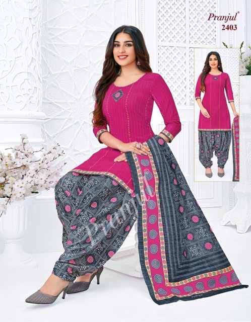 Pranjul Preksha 24 Cotton Printed Regular Readymade Dress Collection